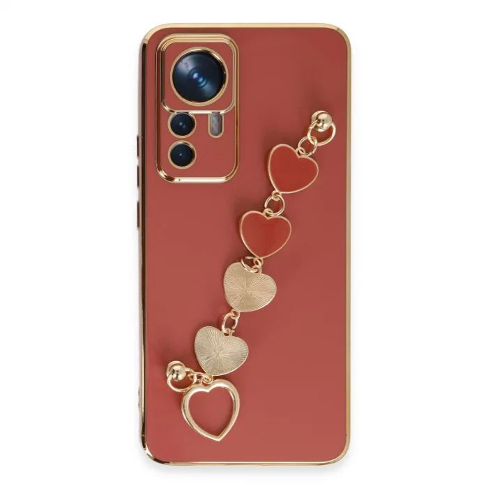 BUĞZ Xiaomi Mi 12t Pro Kılıf Esila Silikon - Kırmızı