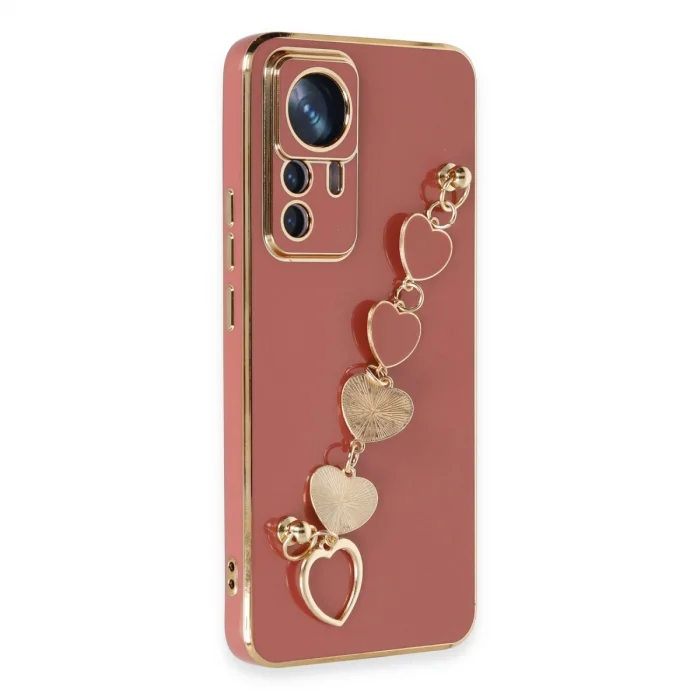 BUĞZ Xiaomi Mi 12t Pro Kılıf Esila Silikon - Kırmızı