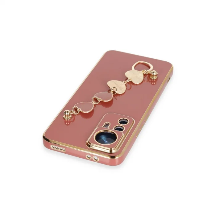 BUĞZ Xiaomi Mi 12t Pro Kılıf Esila Silikon - Kırmızı