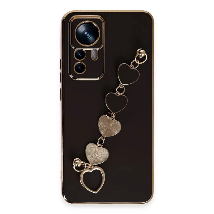 BUĞZ Xiaomi Mi 12t Pro Kılıf Esila Silikon - Siyah