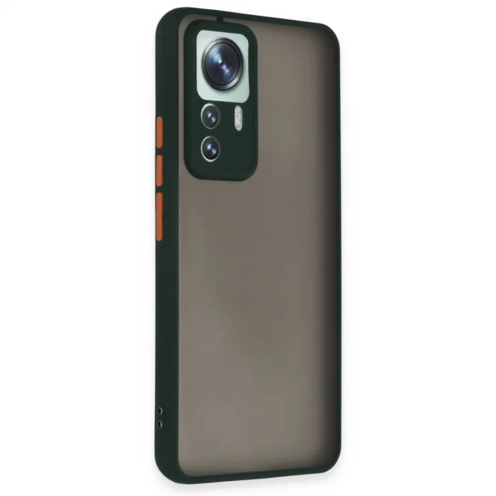 BUĞZ Xiaomi Mi 12t Pro Kılıf Montreal Silikon Kapak - Yeşil