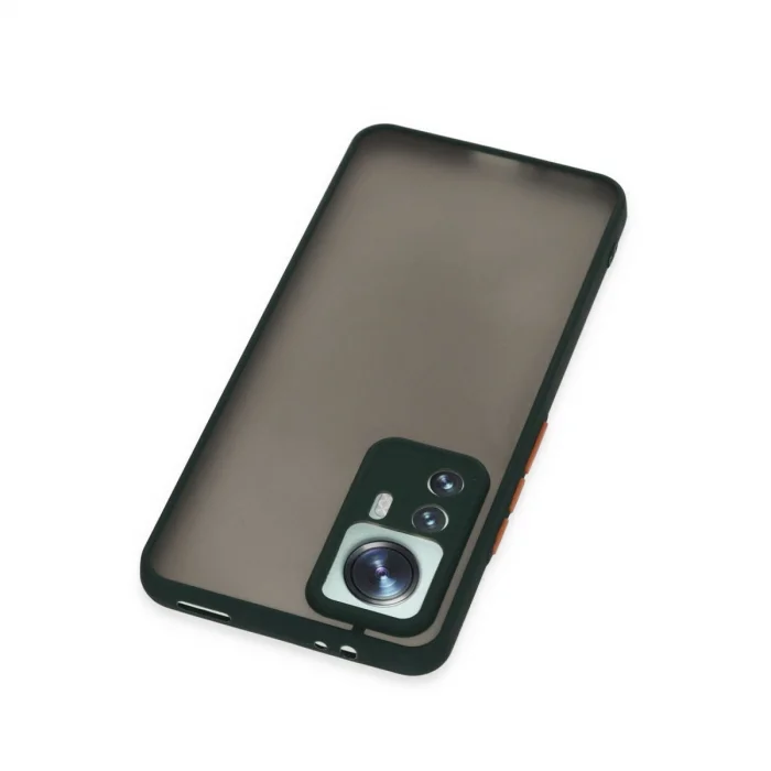 BUĞZ Xiaomi Mi 12t Pro Kılıf Montreal Silikon Kapak - Yeşil