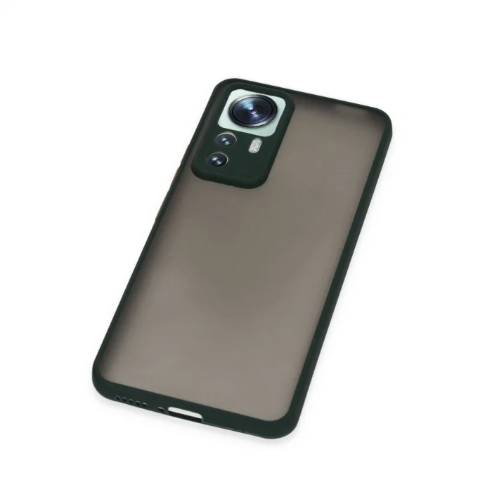 BUĞZ Xiaomi Mi 12t Pro Kılıf Montreal Silikon Kapak - Yeşil