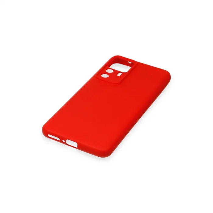 BUĞZ Xiaomi Mi 12t Pro Kılıf Nano İçi Kadife Silikon - Kırmızı