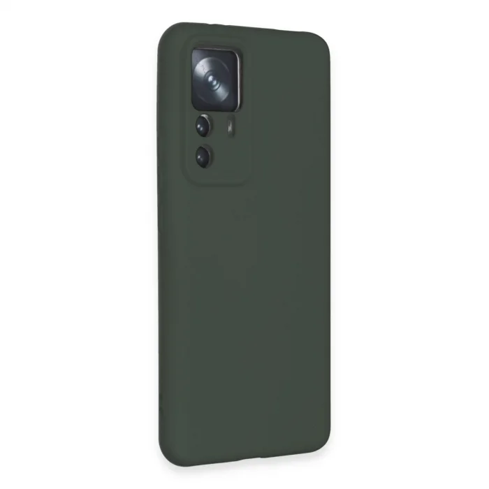BUĞZ Xiaomi Mi 12t Pro Kılıf Nano İçi Kadife Silikon - Koyu Yeşil
