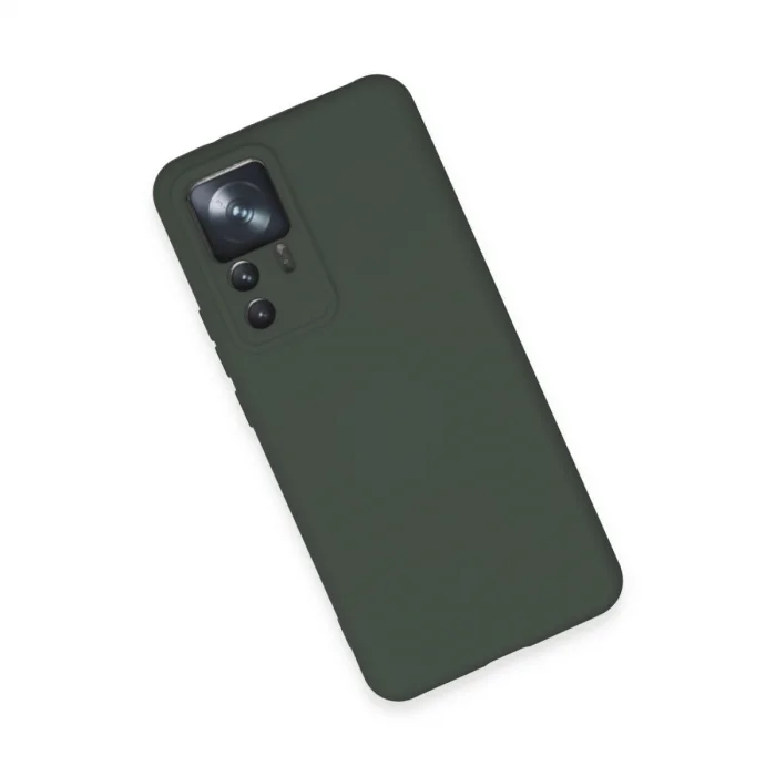 BUĞZ Xiaomi Mi 12t Pro Kılıf Nano İçi Kadife Silikon - Koyu Yeşil