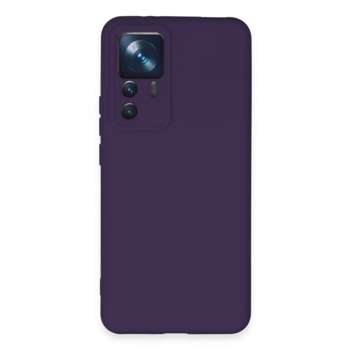 BUĞZ Xiaomi Mi 12t Pro Kılıf Nano İçi Kadife Silikon - Mor
