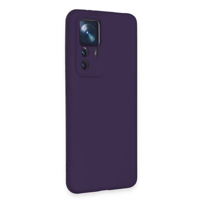 BUĞZ Xiaomi Mi 12t Pro Kılıf Nano İçi Kadife Silikon - Mor