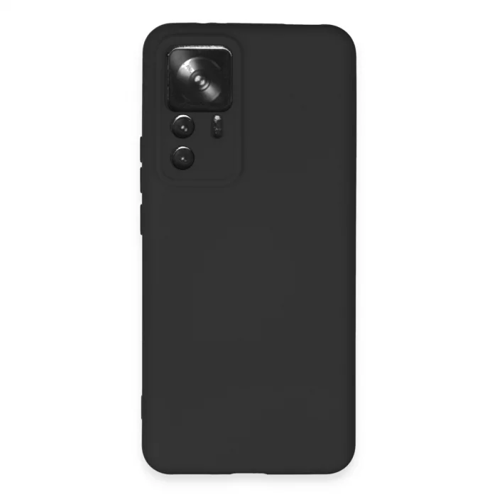 BUĞZ Xiaomi Mi 12t Pro Kılıf Nano İçi Kadife Silikon - Siyah