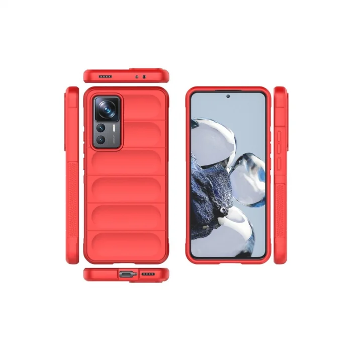 BUĞZ Xiaomi Mi 12t Pro Kılıf Optimum Silikon - Kırmızı