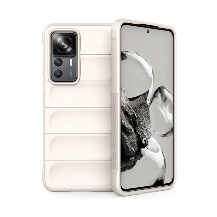 BUĞZ Xiaomi Mi 12t Pro Kılıf Optimum Silikon - Krem