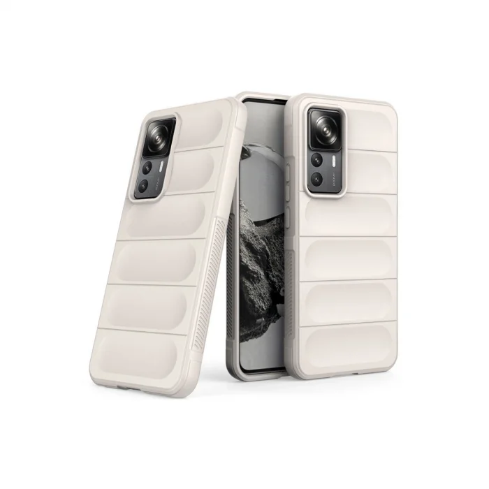 BUĞZ Xiaomi Mi 12t Pro Kılıf Optimum Silikon - Krem