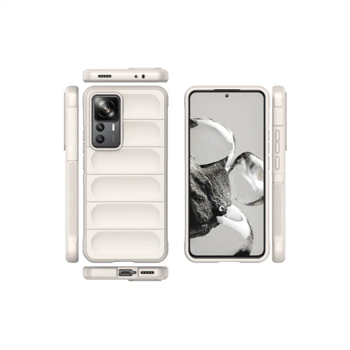 BUĞZ Xiaomi Mi 12t Pro Kılıf Optimum Silikon - Krem