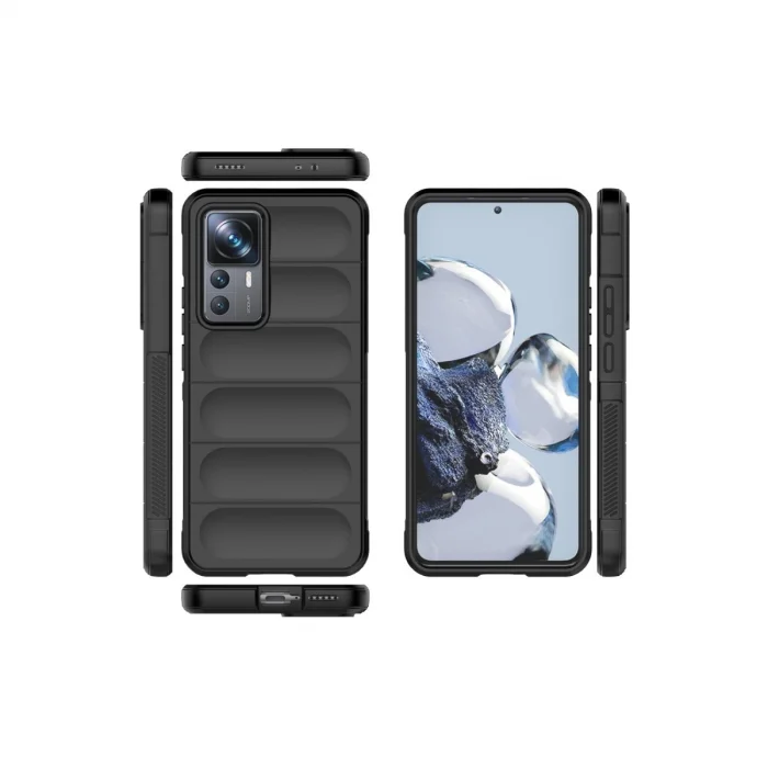 BUĞZ Xiaomi Mi 12t Pro Kılıf Optimum Silikon - Siyah