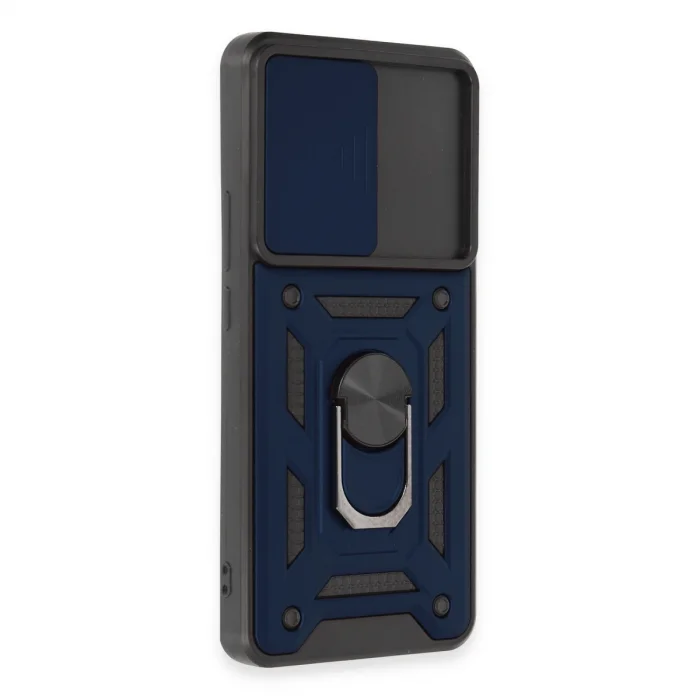 BUĞZ Xiaomi Mi 12t Pro Kılıf Pars Lens Yüzüklü Silikon - Lacivert