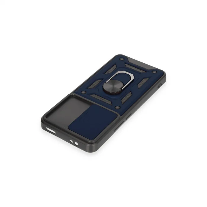 BUĞZ Xiaomi Mi 12t Pro Kılıf Pars Lens Yüzüklü Silikon - Lacivert