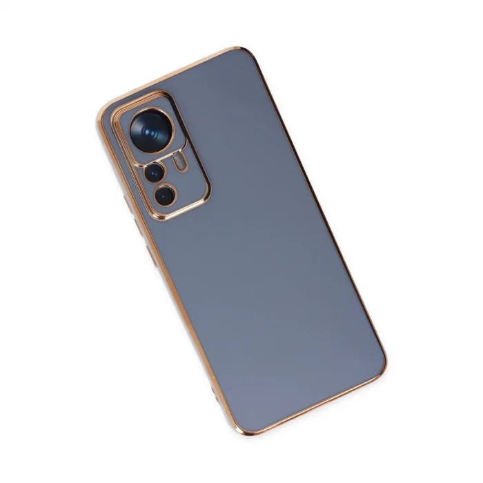 BUĞZ Xiaomi Mi 12t Pro Kılıf Volet Silikon - Mavi