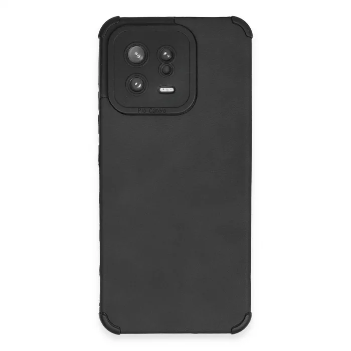 BUĞZ Xiaomi Mi 13 Kılıf Loop Deri Silikon - Siyah