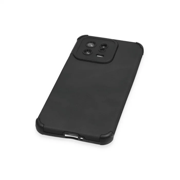 BUĞZ Xiaomi Mi 13 Kılıf Loop Deri Silikon - Siyah