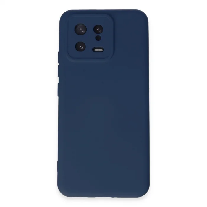 BUĞZ Xiaomi Mi 13 Kılıf Nano İçi Kadife Silikon - Lacivert