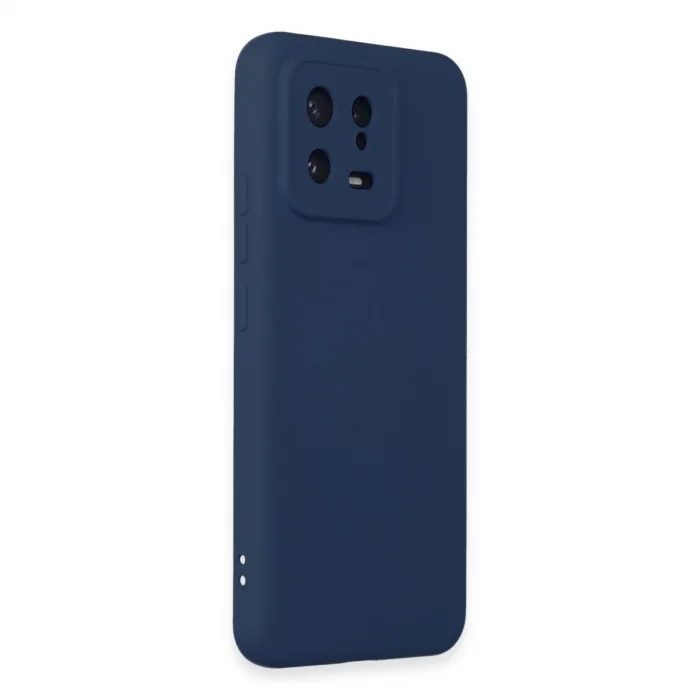BUĞZ Xiaomi Mi 13 Kılıf Nano İçi Kadife Silikon - Lacivert
