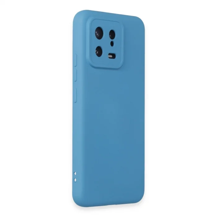 BUĞZ Xiaomi Mi 13 Kılıf Nano İçi Kadife Silikon - Mavi
