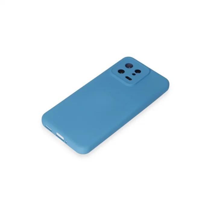 BUĞZ Xiaomi Mi 13 Kılıf Nano İçi Kadife Silikon - Mavi