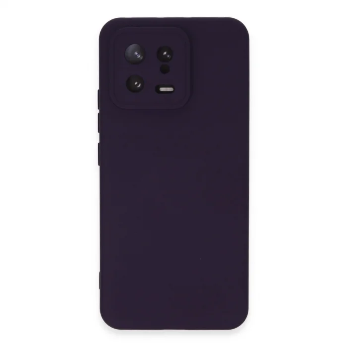 BUĞZ Xiaomi Mi 13 Kılıf Nano İçi Kadife Silikon - Mor