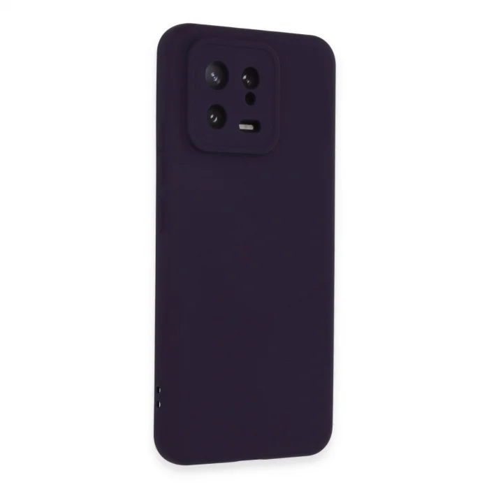 BUĞZ Xiaomi Mi 13 Kılıf Nano İçi Kadife Silikon - Mor