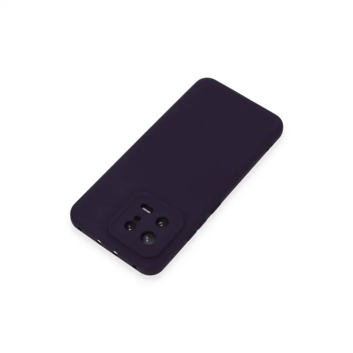 BUĞZ Xiaomi Mi 13 Kılıf Nano İçi Kadife Silikon - Mor