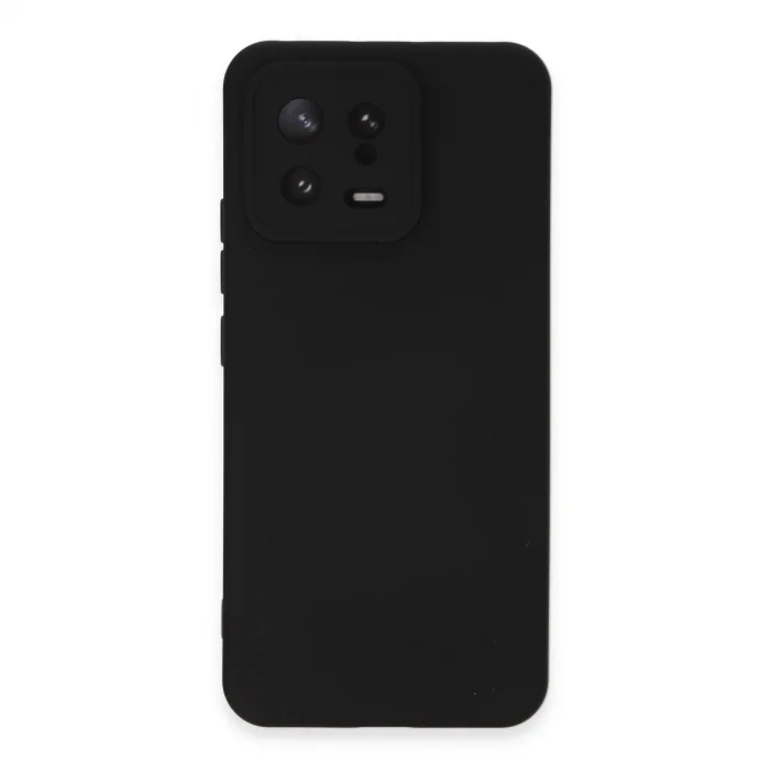 BUĞZ Xiaomi Mi 13 Kılıf Nano İçi Kadife Silikon - Siyah
