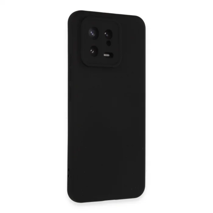 BUĞZ Xiaomi Mi 13 Kılıf Nano İçi Kadife Silikon - Siyah