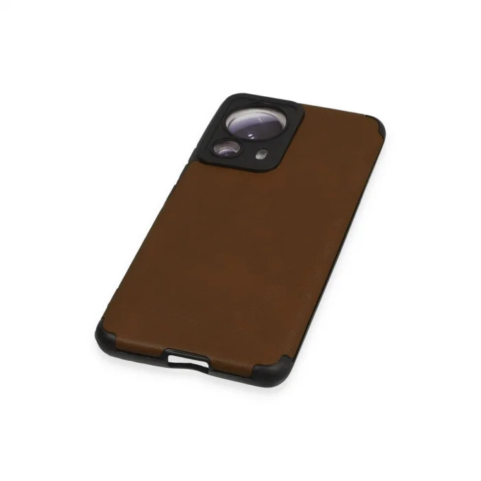 BUĞZ Xiaomi Mi 13 Lite Kılıf Loop Deri Silikon - Kahverengi