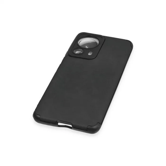 BUĞZ Xiaomi Mi 13 Lite Kılıf Loop Deri Silikon - Siyah