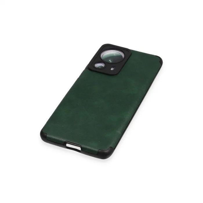 BUĞZ Xiaomi Mi 13 Lite Kılıf Loop Deri Silikon - Yeşil