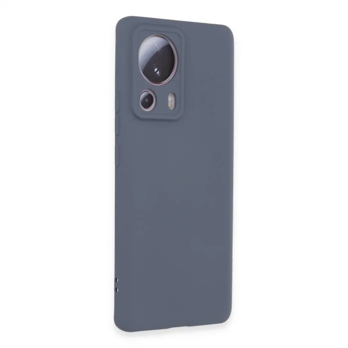 BUĞZ Xiaomi Mi 13 Lite Kılıf Nano İçi Kadife Silikon - Gri