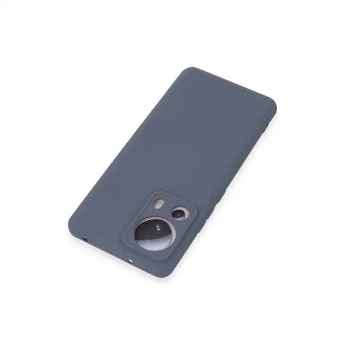 BUĞZ Xiaomi Mi 13 Lite Kılıf Nano İçi Kadife Silikon - Gri