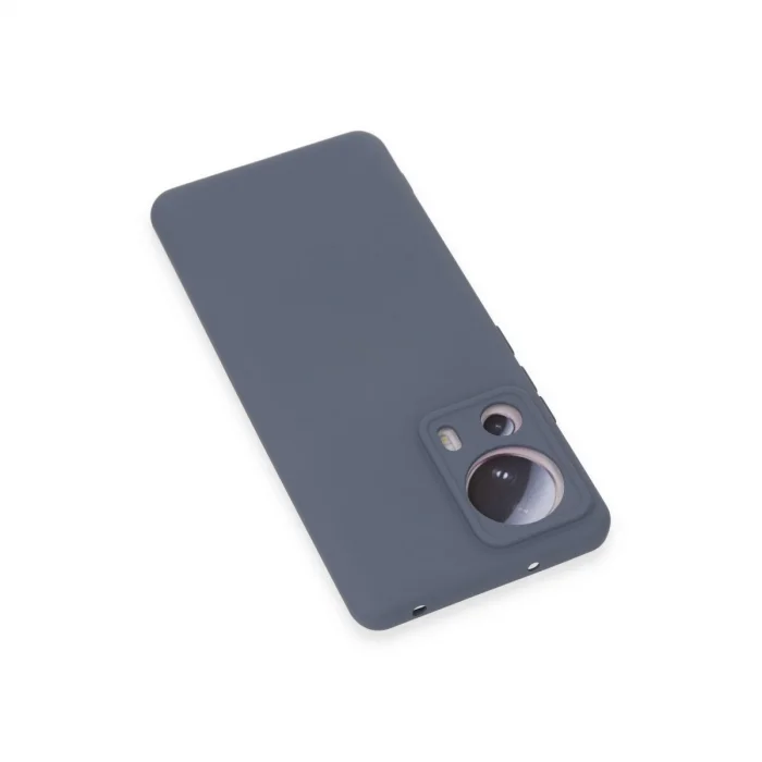 BUĞZ Xiaomi Mi 13 Lite Kılıf Nano İçi Kadife Silikon - Gri