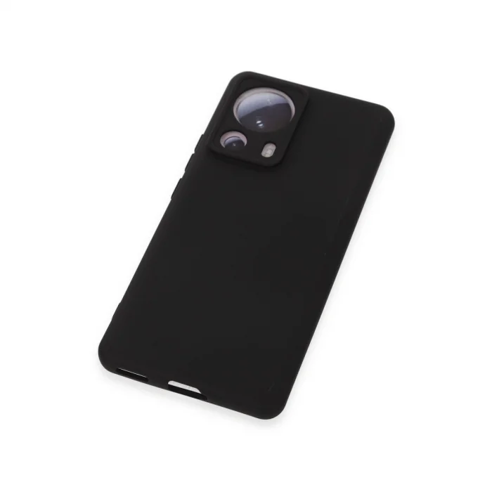 BUĞZ Xiaomi Mi 13 Lite Kılıf Nano İçi Kadife Silikon - Siyah