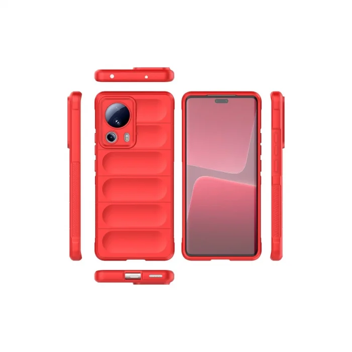 BUĞZ Xiaomi Mi 13 Lite Kılıf Optimum Silikon - Kırmızı