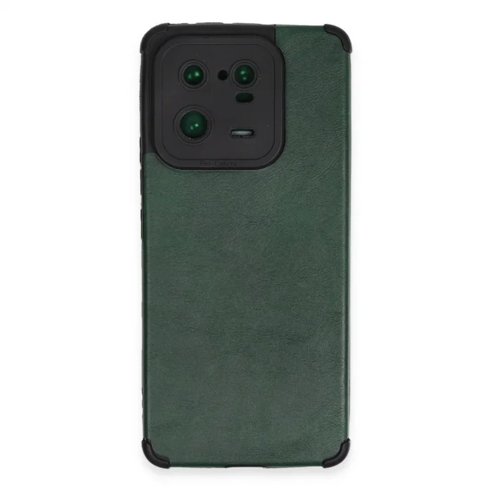 BUĞZ Xiaomi Mi 13 Pro Kılıf Loop Deri Silikon - Yeşil