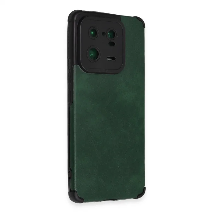 BUĞZ Xiaomi Mi 13 Pro Kılıf Loop Deri Silikon - Yeşil