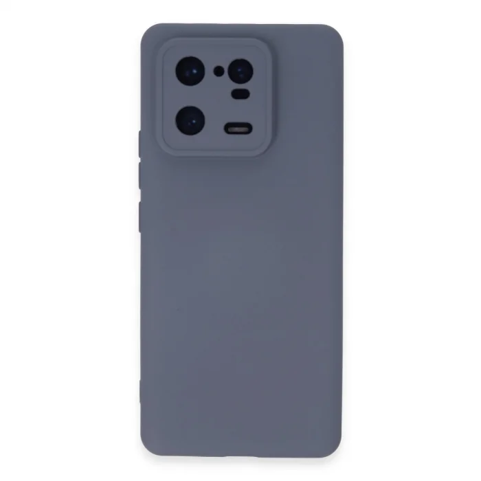 BUĞZ Xiaomi Mi 13 Pro Kılıf Nano İçi Kadife Silikon - Gri
