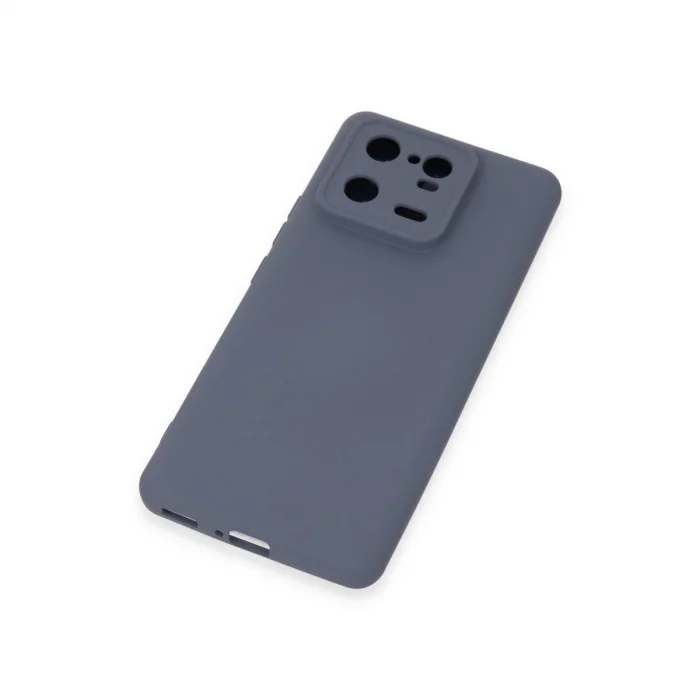 BUĞZ Xiaomi Mi 13 Pro Kılıf Nano İçi Kadife Silikon - Gri