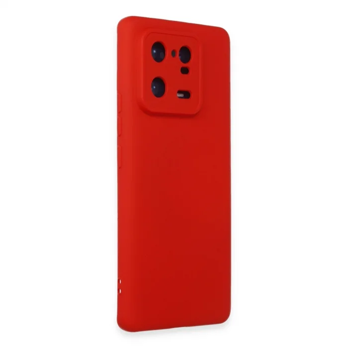 BUĞZ Xiaomi Mi 13 Pro Kılıf Nano İçi Kadife Silikon - Kırmızı