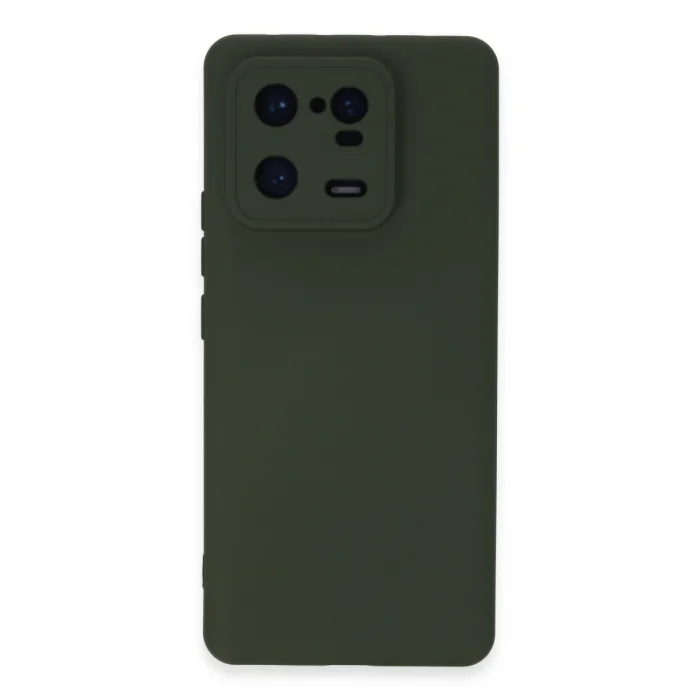 BUĞZ Xiaomi Mi 13 Pro Kılıf Nano İçi Kadife Silikon - Koyu Yeşil