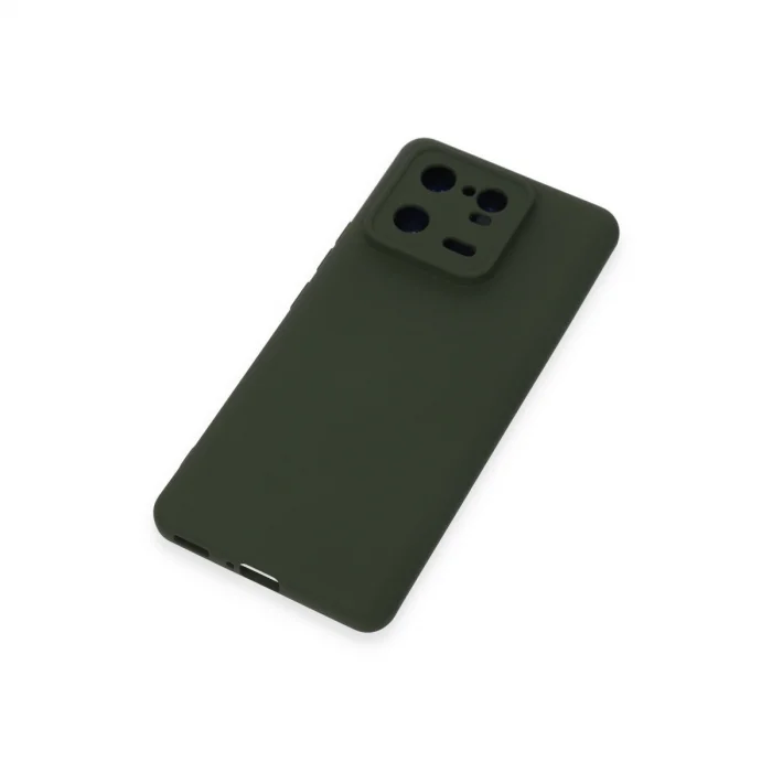 BUĞZ Xiaomi Mi 13 Pro Kılıf Nano İçi Kadife Silikon - Koyu Yeşil