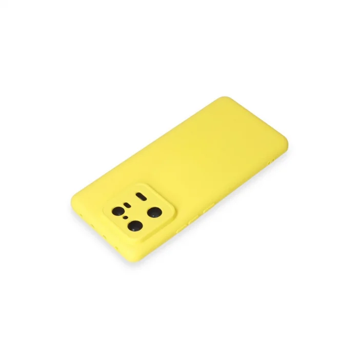 BUĞZ Xiaomi Mi 13 Pro Kılıf Nano İçi Kadife Silikon - Sarı