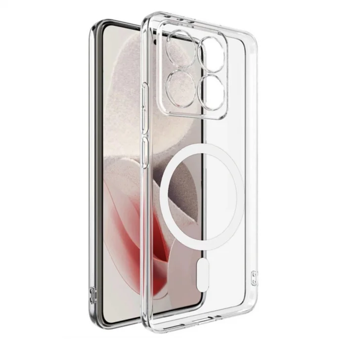 BUĞZ Xiaomi Mi 14t Pro Combo Sert Şeffaf Magsafe Kapak - Şeffaf