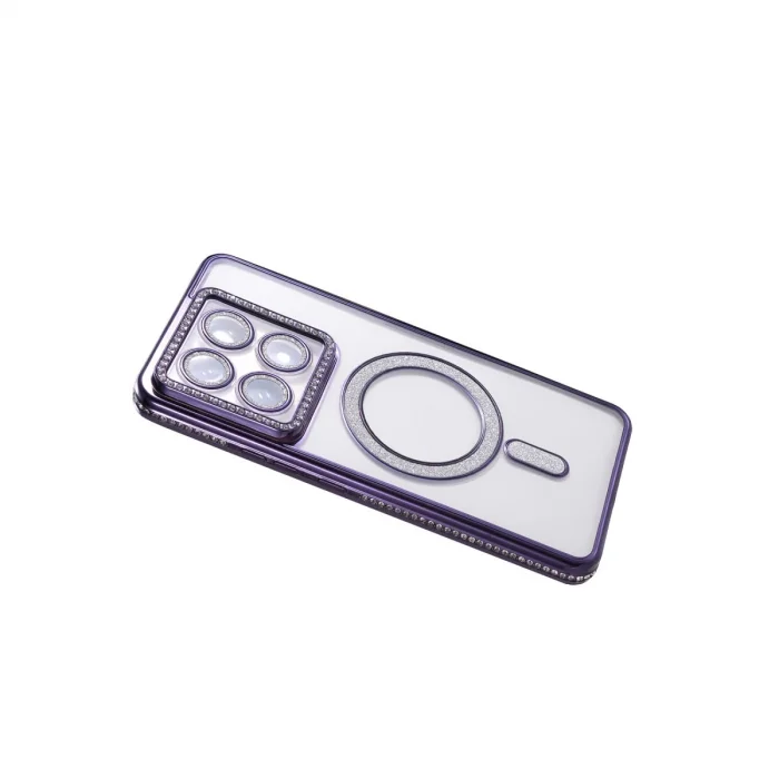 BUĞZ Xiaomi Mi 14t Pro Joke Simli Magneticsafe Kılıf - Derin Mor